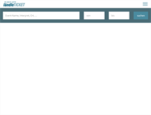 Tablet Screenshot of laendleticket.com